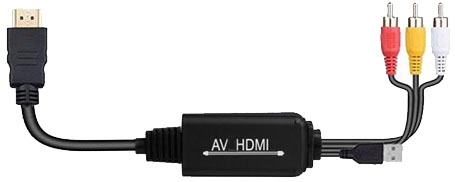 AV2HDMI - 3xRCA till HDMI konverter