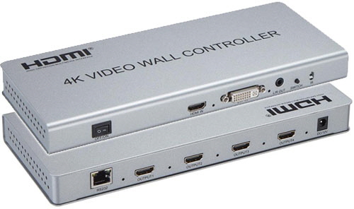 HDMI 2x2 Videoväggkontroller 4K30Hz