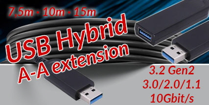USB-A 3.2 Gen2 Hybrid Extension